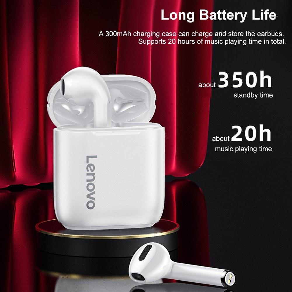 Lenovo LP2 True Wireless Bluetooth Earbuds Headphone White